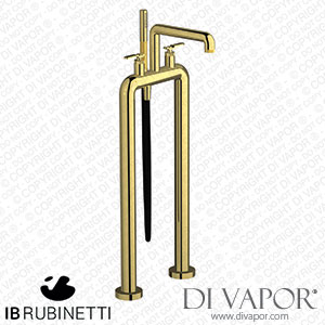 IB Rubinetti B2700OO Bold Freestanding Two Columns Bath Filler with Shower Kit Spare Parts