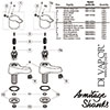 Armitage Shanks Sandringham 21 SL Basin Pillar Taps Spare