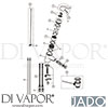 Jado B3693AA Mixer Spare Tech Diagram