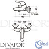 Ideal Standard B3697AA Mixer Spare Diagram