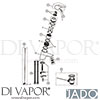 Jado B4099AA Mixer Spare Tech Diagram