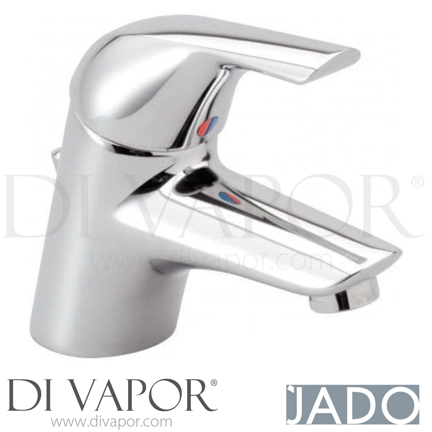 Jado B4276AA Ceraplan Basin Mixer Flexible Hoses with Waste ECO ColdStart Tap Spare Parts