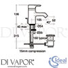 Ideal Standard B5107AA Spare Diagram