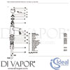 Ideal Standard B5109AA Spare Tech Diagram