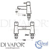 Ideal Standard B5110AA Spare Diagram
