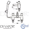 Ideal Standard B5111AA Mixer Spare Diagram