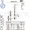 Ideal Standard B5344AA Mixer Spare Tech Diagram