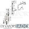 Jado B5348AA Kitchen Mixer Spare Diagram