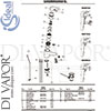 Ideal Standard B6815AA Mixer Spare Tech Diagram