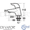 Ideal Standard B7885AA Spare Diagram