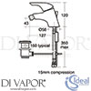 Ideal Standard B7889AA Mixer Spare Diagram