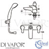 Ideal Standard B7892AA Mixer Spare Diagram