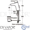 Ideal Standard B8062AA Spare Diagram