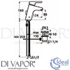 Ideal Standard B8065AA Mixer Spare Diagram