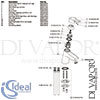 Ideal Standard Active Single Lever 1 Taphole Filler Tap Spares
