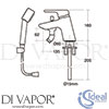 Ideal Standard B8078AA Mixer Spare Diagram