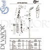 Ideal Standard B8078AA Mixer Spare Tech Diagram