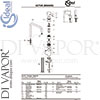 Ideal Standard B8084AA Mixer Spare Tech Diagram