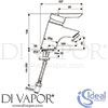 Ideal Standard B8201AA Mixer Spare Diagram