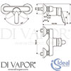 Ideal Standard B8207AA Mixer Spare Diagram
