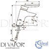 Ideal Standard B8211AA Mixer Spare Diagram
