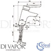 Ideal Standard B8213AA Mixer Spare Diagram