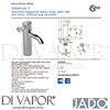 Jado B8219AA Mixer Spare Tech Diagram