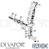 Jado B8222AA Mixer Spare Diagram