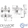 Ideal Standard B8255AA Mixer Spare Diagram
