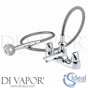 Ideal Standard B8255AA Ceraplan Disc Dual Control 2 Taphole Quarter Turn Bath Shower Mixer with Shower Kit Spare Parts