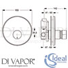 Ideal Standard B8300AA Valve Spare Diagram