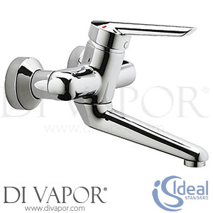 Ideal Standard B8312AA Ceraplus Exposed Basin Mixer with 150mm Spout, S-Connectors,Noise Reducers Spare Parts