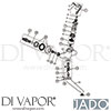 Jado B8316AA Mixer Spare Tech Diagram
