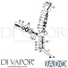 Jado B8317AA Mixer Spare Tech Diagram
