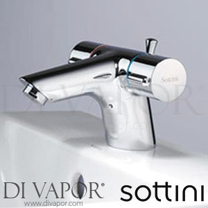 Sottini Rosita Dual Control One Taphole Basin Mixer with Pop-Up Waste Spare Parts B8421AA GEN1