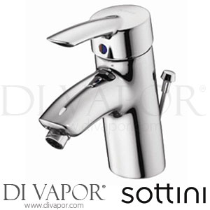 Sottini Celano Single Lever One Taphole Bidet Mixer with Pop-Up Waste Spare Parts B8430AA GEN1