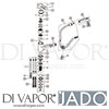 Jado B8435AA Mixer Tap Spare Diagram