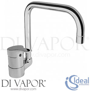 Ideal Standard B8996AA Slimline II One Hole Kitchen Mixer with Tubular Spout Flexible Hoses G1/2 Spare Parts