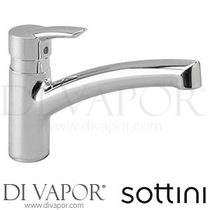 Sottini Arti Sink Mixer R-Mounted Chrome Cast Spout Spare Parts B9053AA GEN1