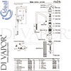 Ideal Standard B9054AA Mixer Spare Tech Diagram
