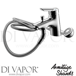 Armitage Shanks Piccolo 21 Bath & Shower Mixer R-Mounted 1H Sl Cu-T & Kit Spare Parts B9139AA GEN1