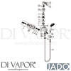 Jado B9490AA Mixer Spare Tech Diagram