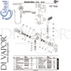 Ideal Standard B9493AA GEN1 Mixer Spare Tech Diagram