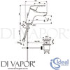 Ideal Standard B9561AA Mixer Spare Tech Diagram
