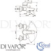 Ideal Standard B9566AA Mixer Spare Diagram