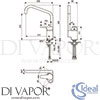 Ideal Standard B9576AA Mixer Spare Diagram