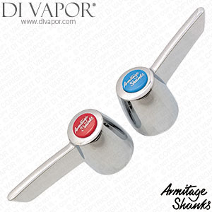 Armitage Shanks Sandringham B960997AA Lever Handwheel Handle Set  (E908730 N-1-B) - Chrome