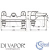 Ideal Standard B9687AA Mixer Spare Diagram