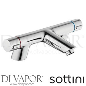 Sottini Rosita Chrome 2 Hole Bath Filler Dual Control Tap Spare Parts B9699AA GEN1