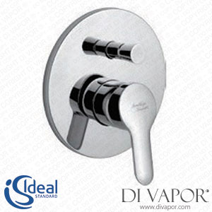 Armitage Shanks B9778 Golf - Design Single Lever Built-In Bath Shower Kit 2 Spare Parts